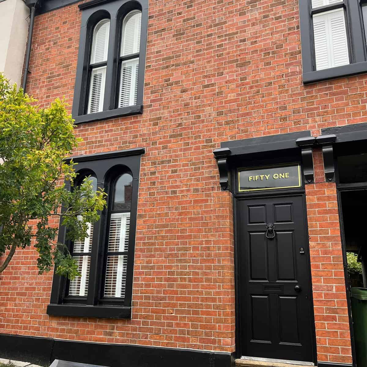 Brick property after pointing work.